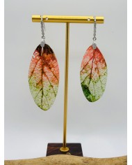 PENDIENTES ARTESANOS DE HOJA NATURAL