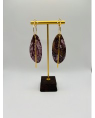 PENDIENTES ARTESANOS DE HOJA NATURAL