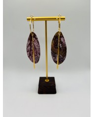 PENDIENTES ARTESANOS DE HOJA NATURAL