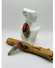 PENDIENTES ARTESANOS DE HOJA NATURAL