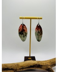PENDIENTES ARTESANOS DE HOJA NATURAL