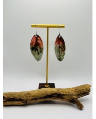 PENDIENTES ARTESANOS DE HOJA NATURAL