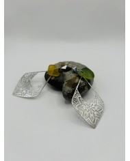 PENDIENTES ARTESANOS DE CRISTAL MARINO