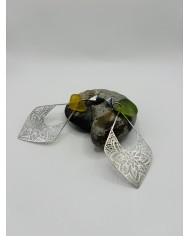 PENDIENTES ARTESANOS DE CRISTAL MARINO