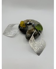 PENDIENTES ARTESANOS DE CRISTAL MARINO