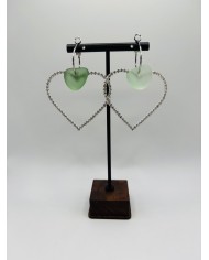 PENDIENTES ARTESANOS DE CRISTAL MARINO