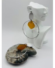 PENDIENTES ARTESANOS DE CRISTAL MARINO