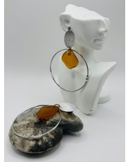 PENDIENTES ARTESANOS DE CRISTAL MARINO