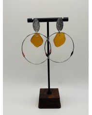 PENDIENTES ARTESANOS DE CRISTAL MARINO