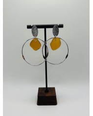 PENDIENTES ARTESANOS DE CRISTAL MARINO