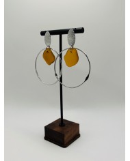 PENDIENTES ARTESANOS DE CRISTAL MARINO