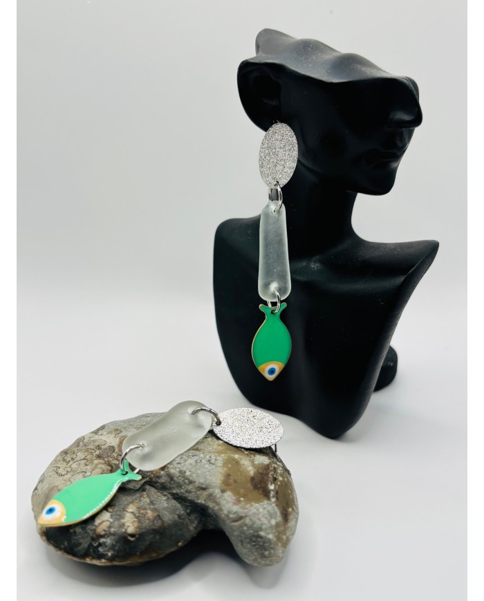 PENDIENTES ARTESANOS DE CRSIATL MARINO