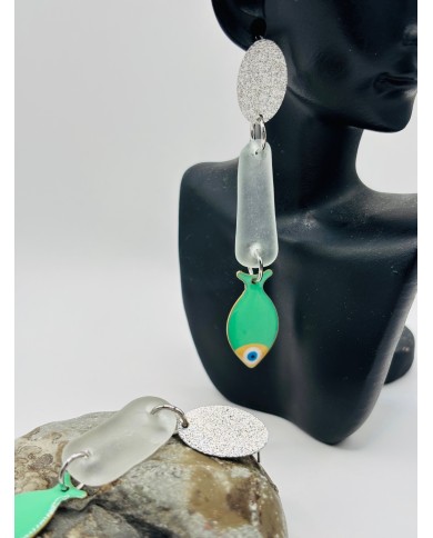 PENDIENTES ARTESANOS DE CRSIATL MARINO