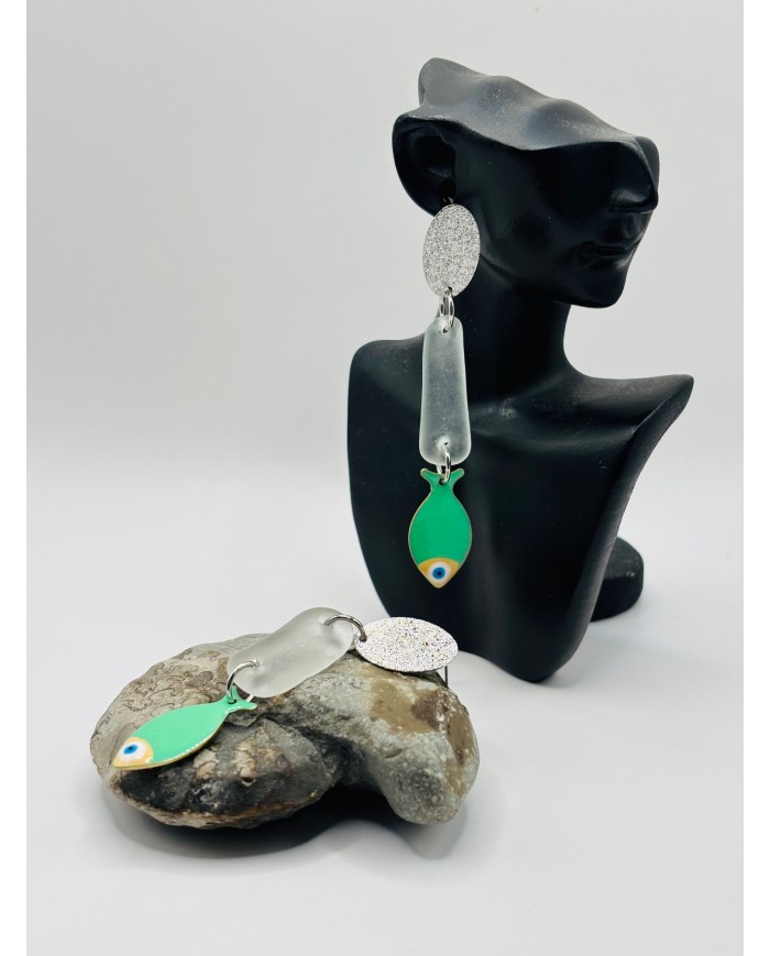 PENDIENTES ARTESANOS DE CRSIATL MARINO