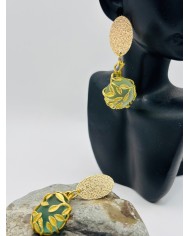 PENDIENTES ARTESANOS DE CRISTAL MARINO