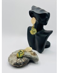 PENDIENTES ARTESANOS DE CRISTAL MARINO