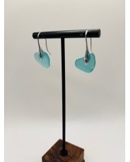 PENDIENTES ARTESANOS DE CRISTAL MARINO