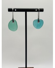 PENDIENTES ARTESANOS DE CRISTAL MARINO