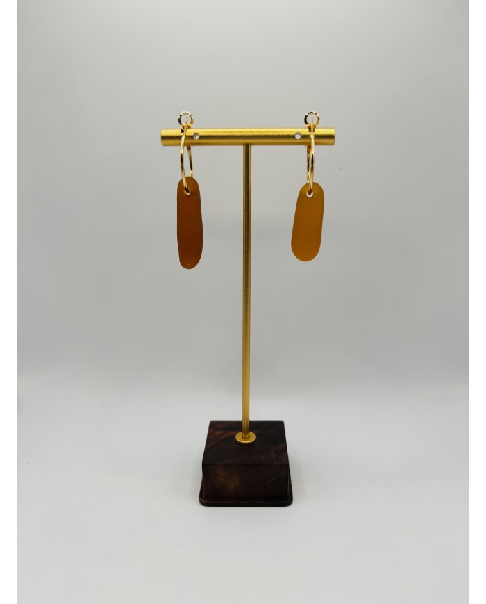 PENDIENTES ARTESANOS DE CRISTAL MARINO
