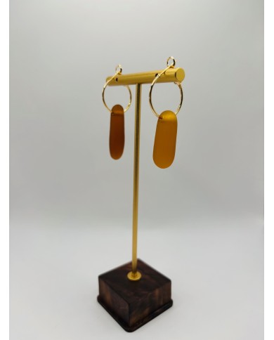 PENDIENTES ARTESANOS DE CRISTAL MARINO