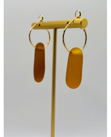 PENDIENTES ARTESANOS DE CRISTAL MARINO