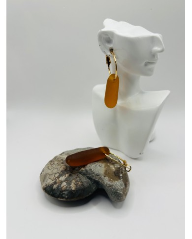 PENDIENTES ARTESANOS DE CRISTAL MARINO