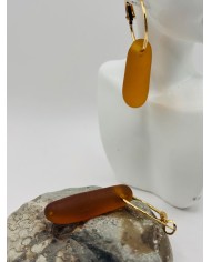 PENDIENTES ARTESANOS DE CRISTAL MARINO