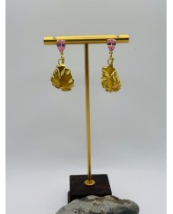 PENDIENTES ARTESANOS DE CRISTAL MARINO