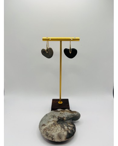 PENDIENTES ARTESANOS DE PIEDRAS DESGASTADAS POR EL MAR