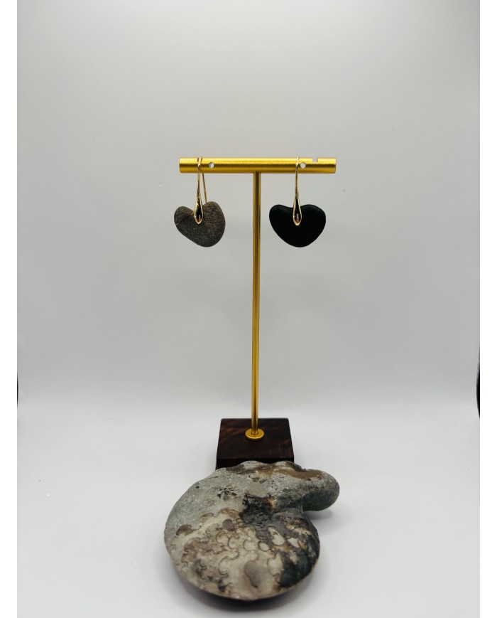 PENDIENTES ARTESANOS DE PIEDRAS DESGASTADAS POR EL MAR