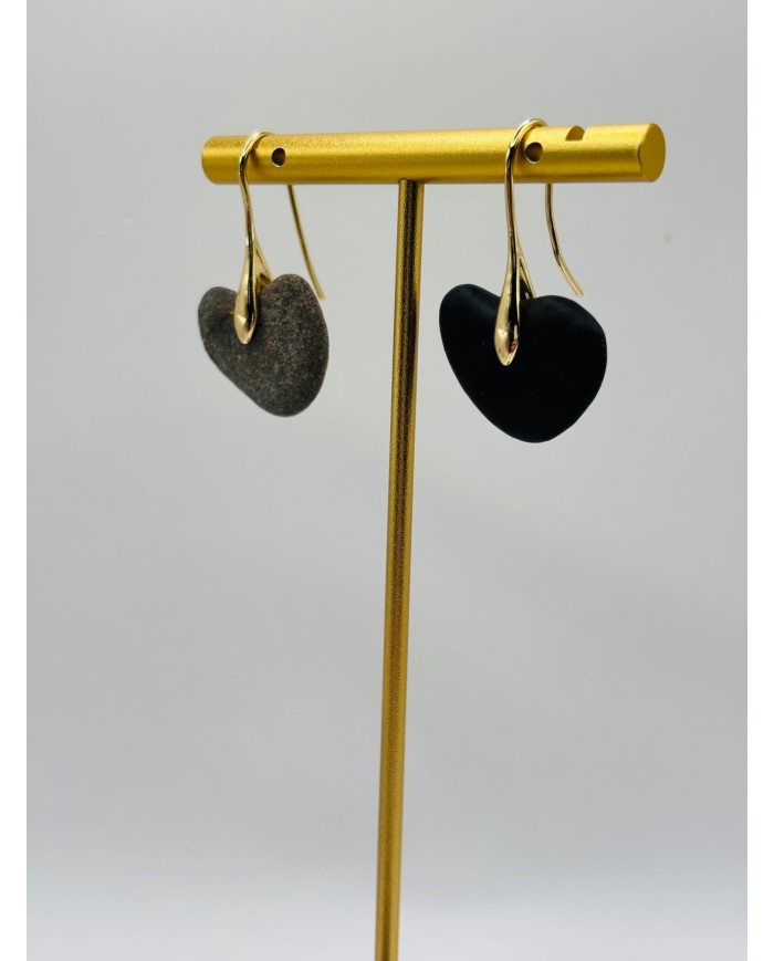 PENDIENTES ARTESANOS DE PIEDRAS DESGASTADAS POR EL MAR