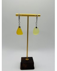 PENDIENTES ARTESANOS DE CRISTAL MARINO