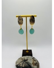 PENDIENTES DE CRISTAL MARINO ARTESANOS