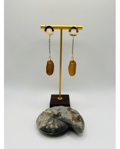PENDIENTES DE CRISTAL MARINO ARTESANOS