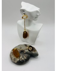 PENDIENTES DE CRISTAL MARINO ARTESANOS