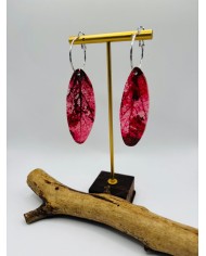 PENDIENTES ARTESANOS DE HOJA NATURAL ESQUELETIZADA