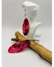 PENDIENTES ARTESANOS DE HOJA NATURAL ESQUELETIZADA