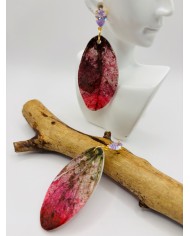 PENDIENTES ARTESANOS DE HOJA NATURAL ESQUELETIZADA