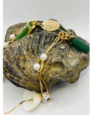 PENDIENTES ARTESANOS DE CRISTAL MARINO