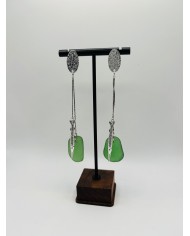 PENDIENTES DE CRISTAL MARINO O LÁGRIMAS DE SIRENA