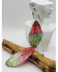 PENDIENTES ARTESANOS DE HOJA NATURAL