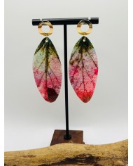 PENDIENTES ARTESANOS DE HOJA NATURAL