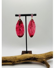 PENDIENTES ARTESANOS DE HOJA NATURAL