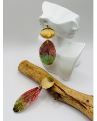 PENDIENTES ARTESANOS DE HOJA NATURAL