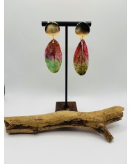 PENDIENTES ARTESANOS DE HOJA NATURAL