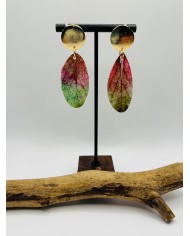 PENDIENTES ARTESANOS DE HOJA NATURAL