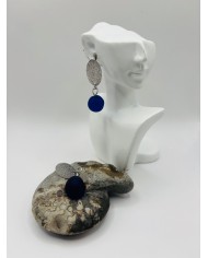 PENDIENTES ARTESANOS DE CRISTAL MARINO