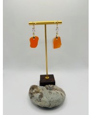 PENDIENTES ARTESANOS DE CRISTAL MARINO