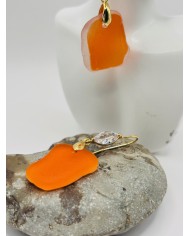 PENDIENTES ARTESANOS DE CRISTAL MARINO