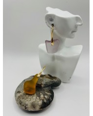 PENDIENTES ARTESANOS DE CRISTAL MARINO